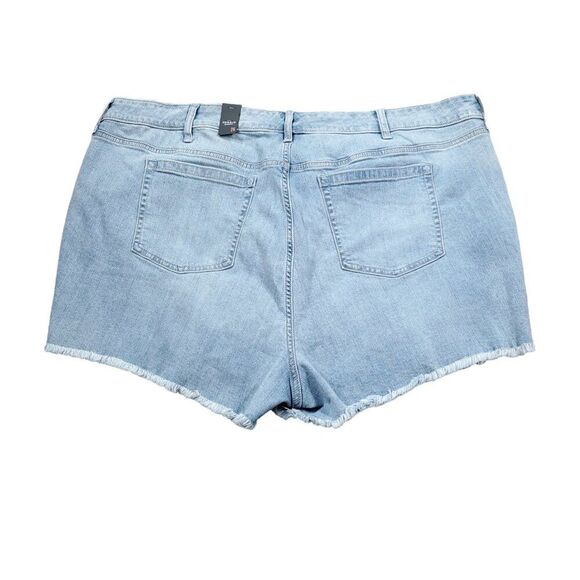 READ Torrid 3.5" Vintage Stretch High Rise Raw Hem Jean Shorts Plus Size 26 - Picture 3 of 12